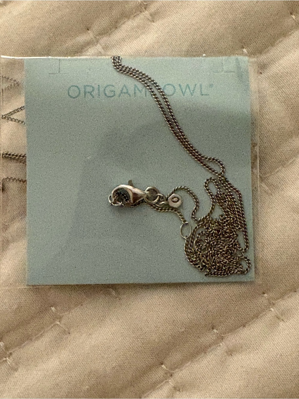 Origami Owl Silver-Tone Delicate Chain Necklace